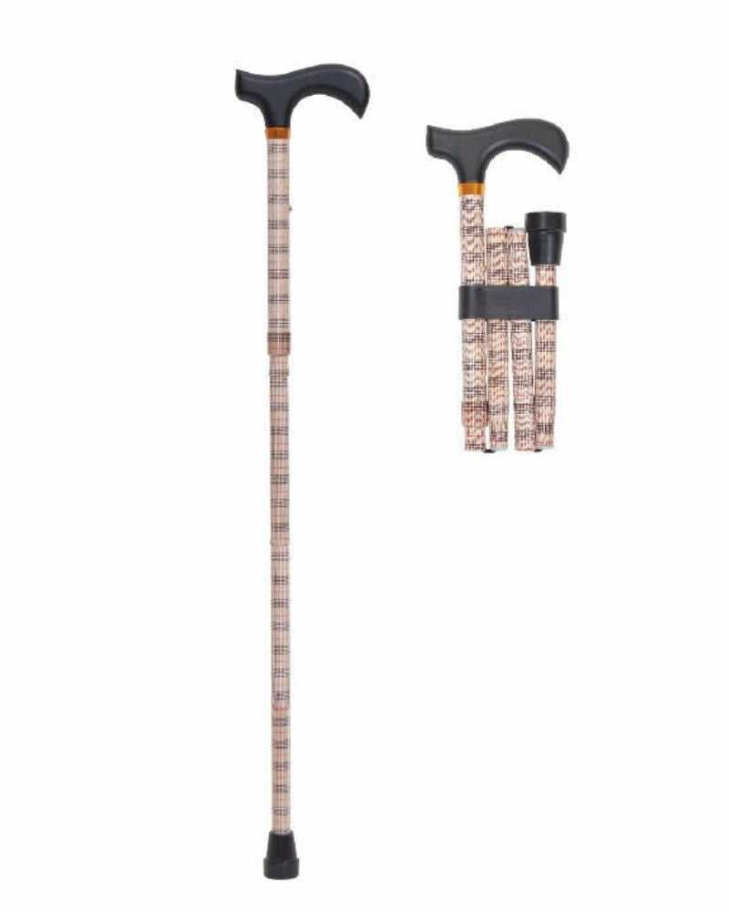 Μπαστούνι Σπαστό Αλουμινίου Ρυθμιζόμενο Καρό 0809258