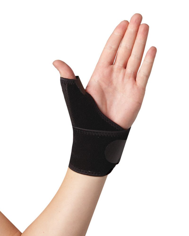 AC-1011A Ναρθηκας Καρπού Ελαστικός Alfacare Neoprene Με Στήριξη του Αντίχειρα Μαύρο Χρώμα - Πηχεοκάρπιο